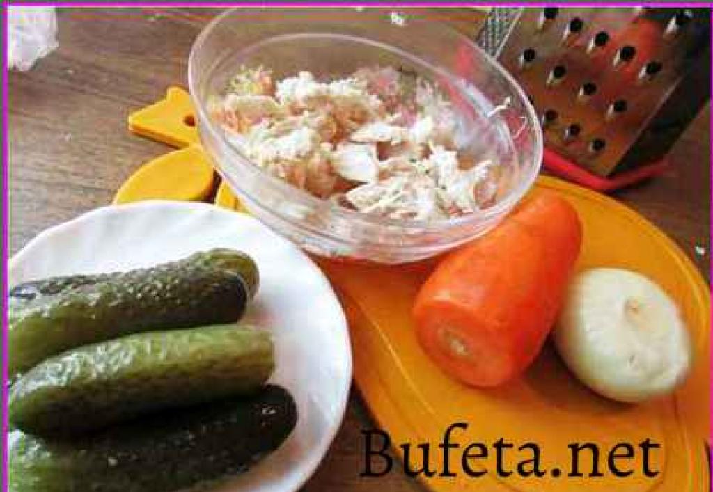Salade « Obzhorka » aux saucisses (recette classique)