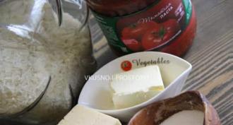Rīsi ar tomātiem: receptes ar detalizētām fotogrāfijām Iespēja nomainīt sastāvdaļas
